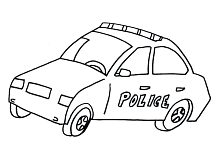 Malvorlage Polizeiauto