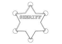 Polizeimarke, Sheriffstern