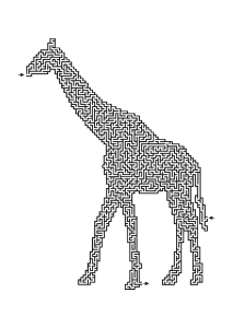 Giraffen Irrgarten