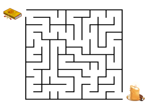 Labyrinth, Irrgarten Kerze anzünden