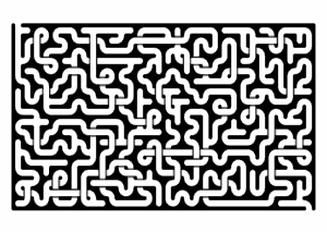 Labyrinth, Irrgarten gewoben