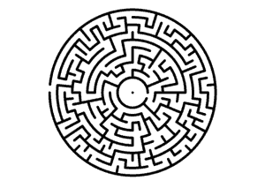Labyrinth, Irrgarten Kreis