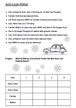 Denksport für Kinder mit Autos