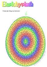 Vorlage österlicher Irrgarten