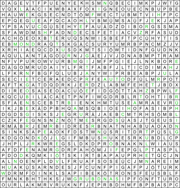 Suchsel Worter Suchen Buchstabensalat Pdf Vorlagen