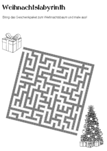 Weihnachtslabyrinth als Geschenk