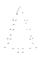 Tannenbaum mit Zahlen verbinden