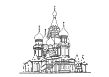 Malvorlage Kreml Moskau