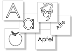 Alphabet lernen mit Memokarten