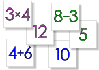 Mathematik Memo-Karten-Spiel