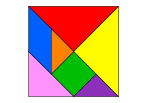 Druckvorlage Tangram