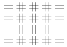 TicTacToe-Spielvorlagen ausdrucken