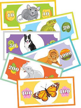 Spielgeld mit Tieren - Animalia-Noten