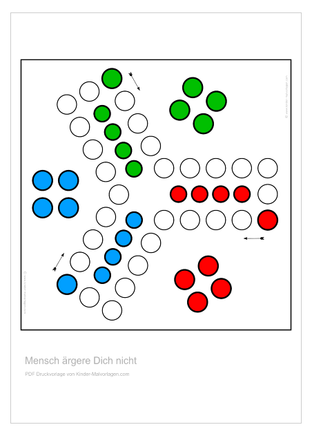 Mensch Argere Dich Nicht Vorlagen Ausdrucken A4