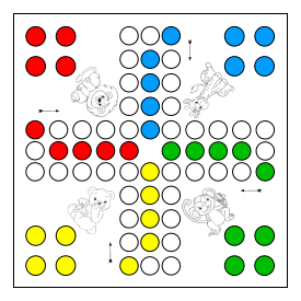 Tierbaby Spielbrett Druckvorlage