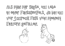 Einhorn Spruch