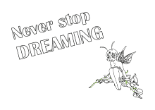 Vorlage zum Ausmalen never stop dreaming