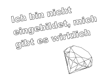 Druckvorlage mit Spruch