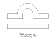 Sternzeichen Symbol Waage