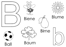 ABC Buchstaben lernen Arbeitsblatt