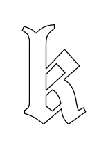 Buchstabe kleines k