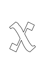 Buchstabe kleines x