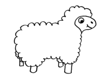 Ausmalbilder Schaf Schäfchen Lamm