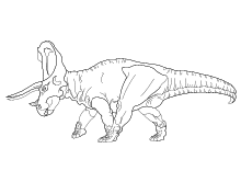 Malvorlage Dinosaurier