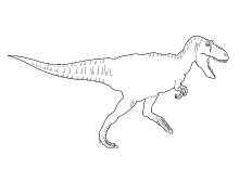 Malvorlage Dinosaurier Tyrannosaurus Rex 