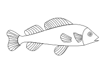 Malvorlage Fisch