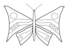 Malvorlage Schmetterlinge