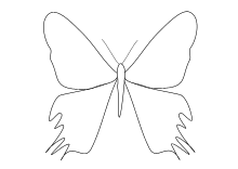 Malvorlage Schmetterlinge