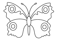 Malvorlage Schmetterlinge