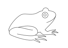 Malvorlage Frosch