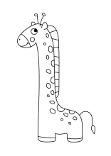 Giraffen Jungtier