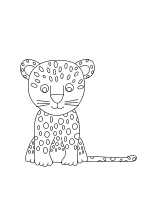 Leoparden Junges