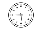 Uhren-Druckvorlage: Bahnhofuhr