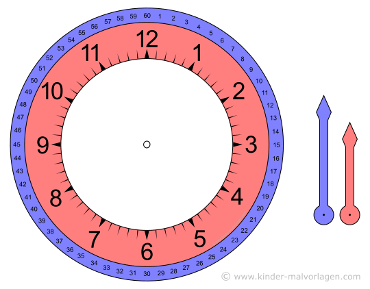 Malvorlage Zifferblatt Coloring And Malvorlagan