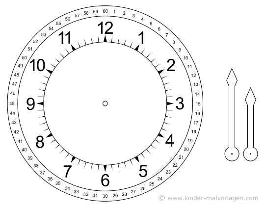 Zifferblatt Uhr Zum Ausdrucken Kostenlos