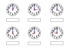 Übungsblatt wieviel Uhr ist es