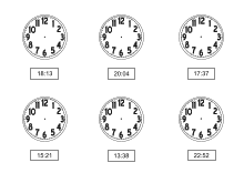 Arbeitsblatt Uhrzeit
