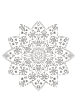 Weihnächtliches Mandala