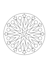 Zwölf zackiger Stern