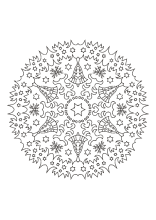 Mandala Weihnachten mit Glocken