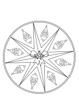 Weihnächtliches Mandala