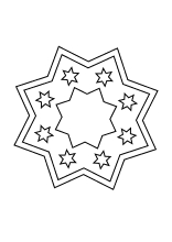 Einfaches Stern Mandala
