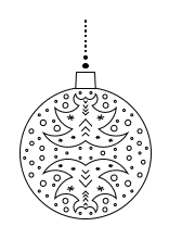 Christaumkugel mit Motiv