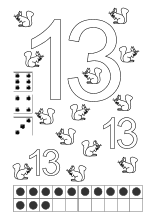Nummer 13 lernen