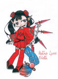 Rote Manga Figur