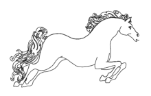 Malvorlagen-Kalender Pferd